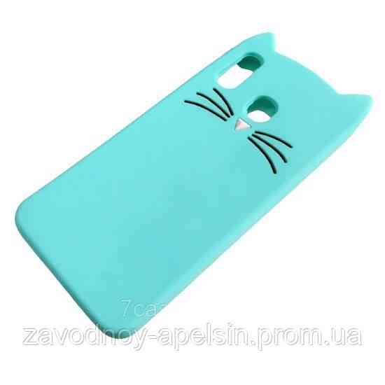 Samsung A20 A205 A30 A305 об'ємний 3D чохол Cats (mint) Одеса