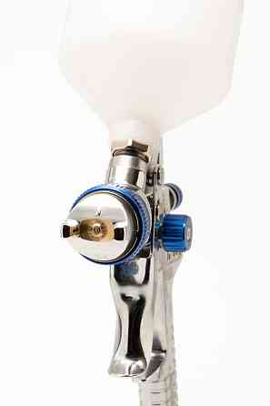 Фарбопульт MASTERTOOL HVLP ВБ 600 мл пластик Ø1.4 мм 150-220 л/хв 3-4 бар з манометром тип А 80-8910 Рівне