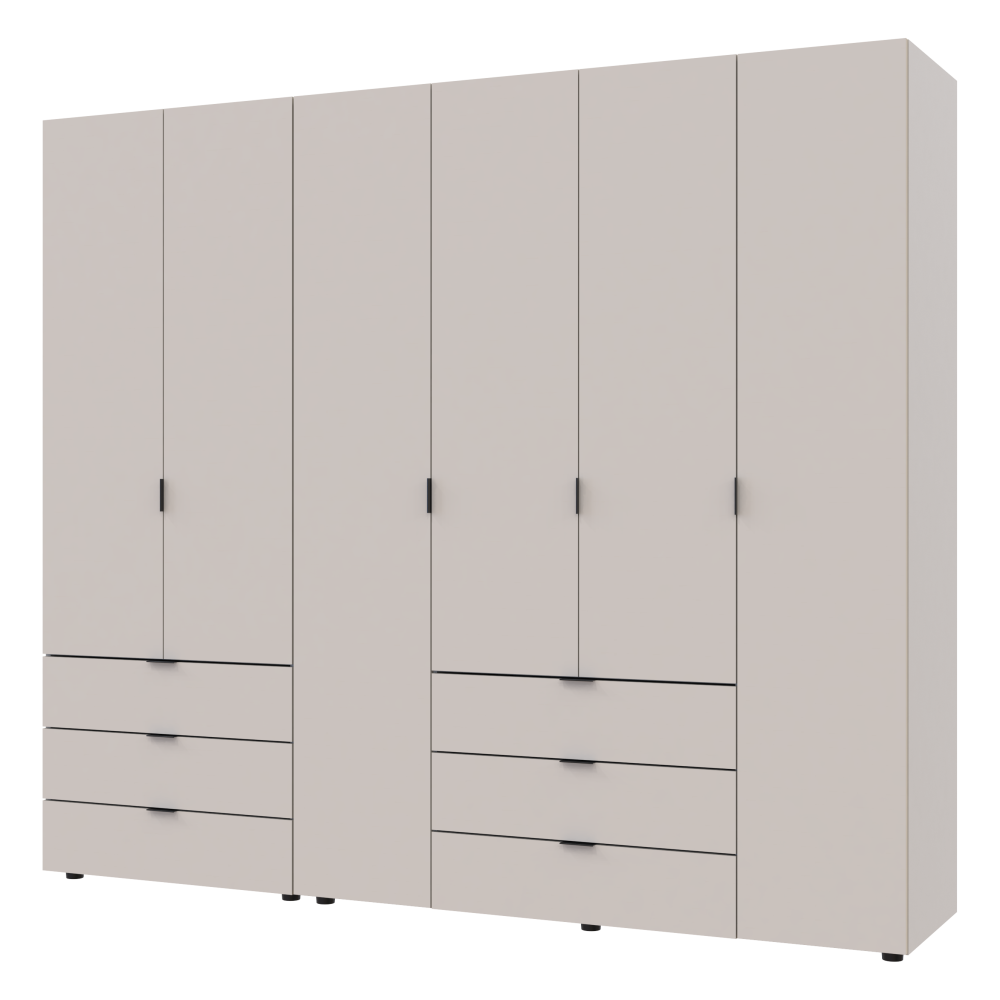 Комплект шаф для одягу Doros Гелар (2 шт.) 232,5х49,5х203,4 см Кашемір (DRS-011240) Львів - фото 2