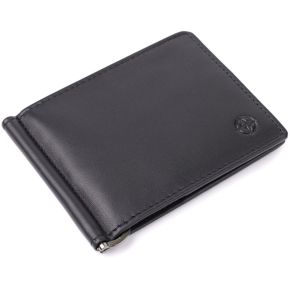 Затискач для грошей з м'якої натуральної шкіри Tony Perotti 20848_1 (5000 nero) Чорний Київ - фото 6