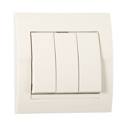 DERIY крем Вимикач внутрішній 3кл Лезард Житомир - фото 1