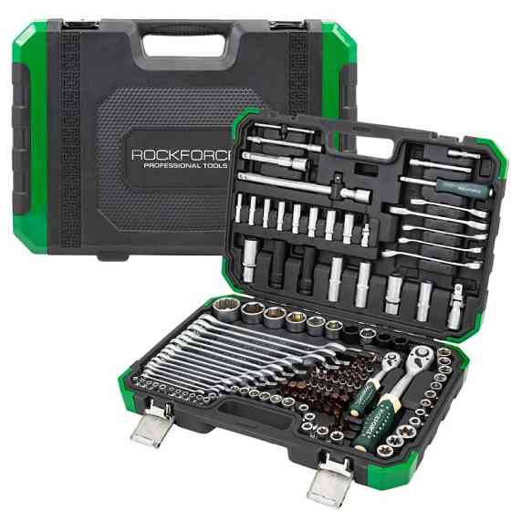 Набір інструментів 125+6 пр. 1/4'', 1/2" (6 гр.) ROCKFORCE RF-41252-5 Premium Одеса