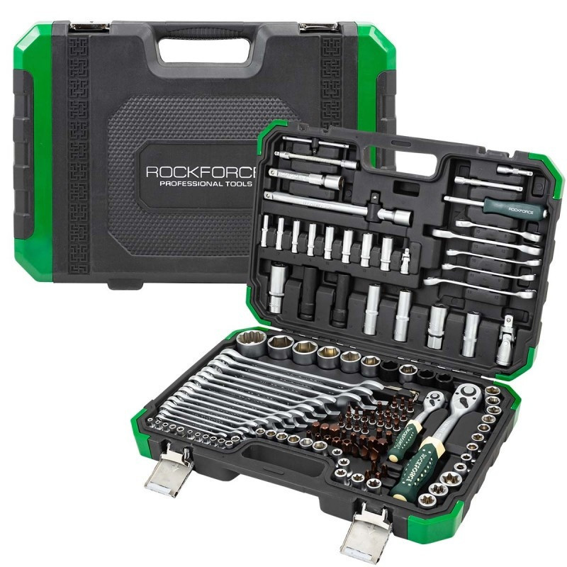 Набор инструментов 125+6пр. 1/4'', 1/2'' (6гр.) ROCKFORCE RF-41252-5 Premium Одесса - изображение 3