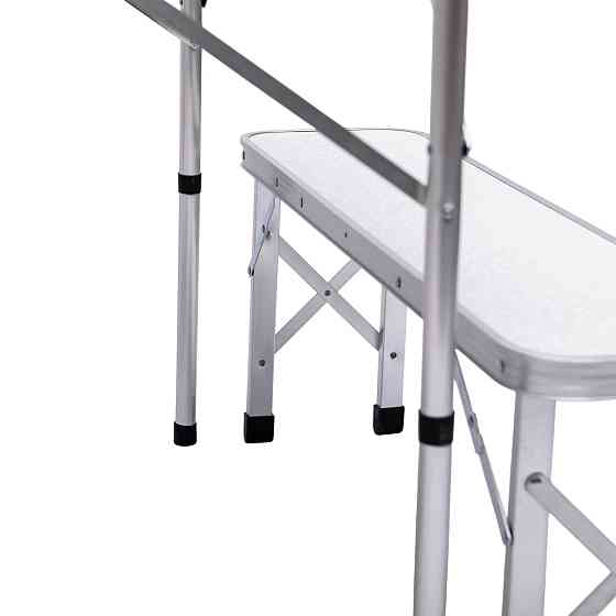 Комплект туристичний стіл + 2 лавки складні меблі Білий Lugi JY-9060W Коломыя