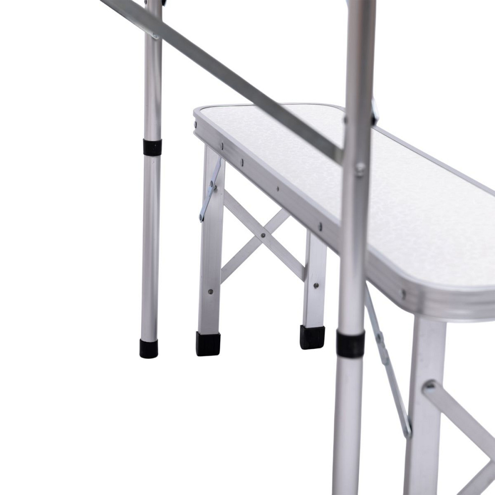 Комплект туристичний стіл + 2 лавки складні меблі Білий Lugi JY-9060W Коломыя - изображение 2