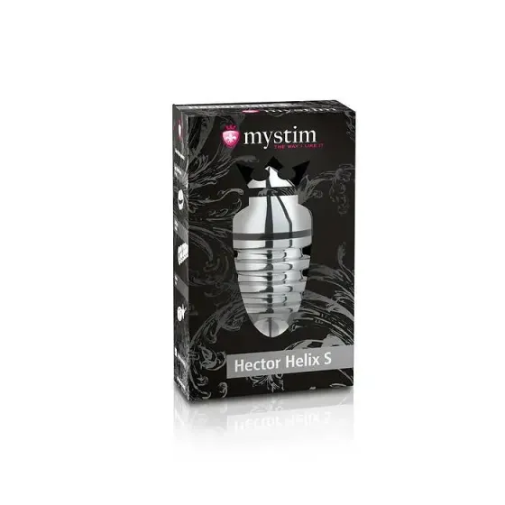 Металева анальна пробка Mystim Hector Helix S для електростимулятора, діаметр 4 см Львів