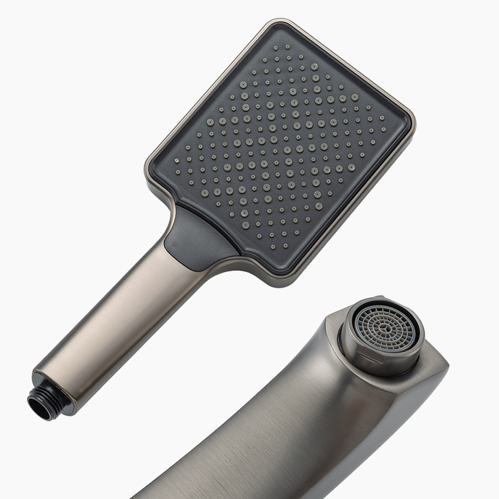 Змішувач для ванни FRAP F3276-9 з душовим гарнітуром, графіт Київ - фото 3