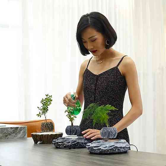 Магнітний левітаційний горщик для рослин HCNT Magnetic Levitating Pot M5B-PW Brown Київ