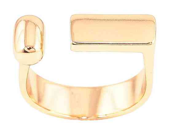 Каблучка Позолота 18K «Розємна шинка» (261069) р.18-19 ТМ XUPING Київ