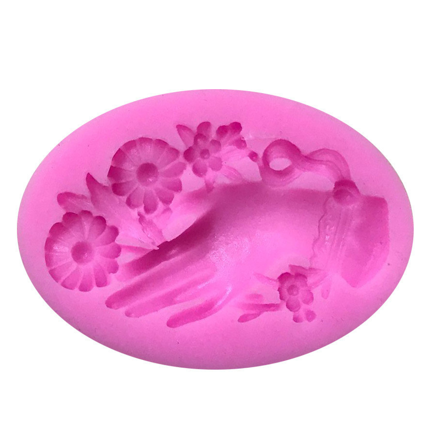 Молд силиконовый Рука 48 на 69 мм розовый Киев - изображение 3