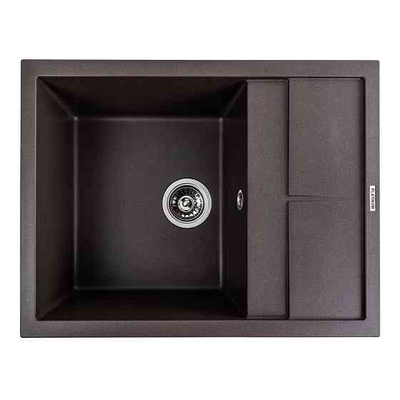 PLATINUM Гранітна мийка для кухні Platinum 6550 LOTOS матова Темна скеля Київ