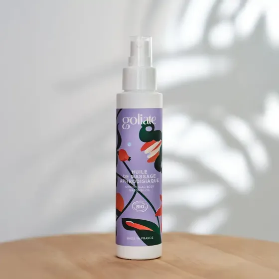 Масажна олія Goliate Huile De Massage Aphrodisiaque 100 мл, органічна, зігрівальний ефект Львів