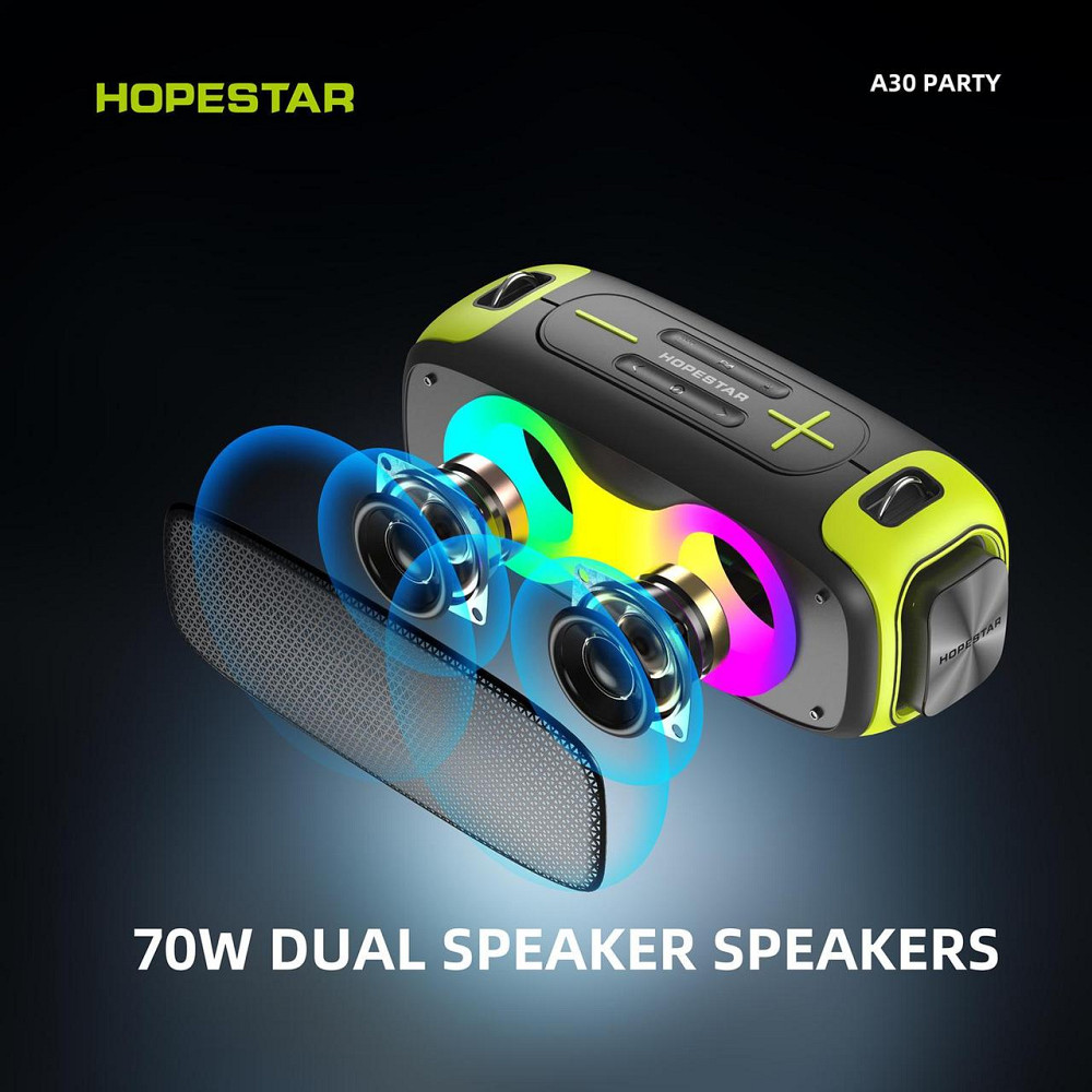 Мінідинамік Bluetooth HOPESTAR A30 PARTY (10) Одеса - фото 3