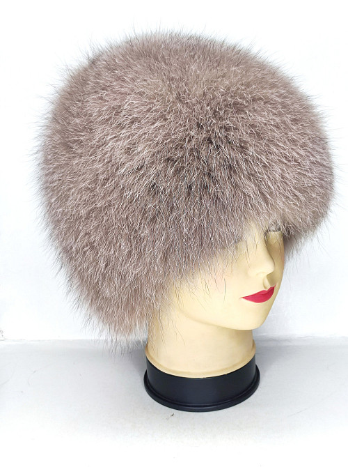 Шапка зимняя меховая женская сноп Анастасия Какао Харьков - изображение 2