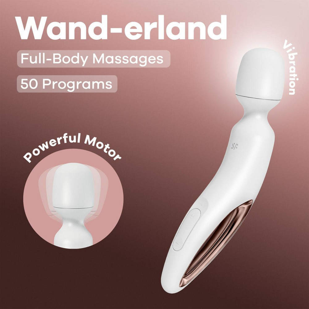 Вибромассажер Satisfyer Wand-erland (White/Rosegold) Sex Aura Киев - изображение 6