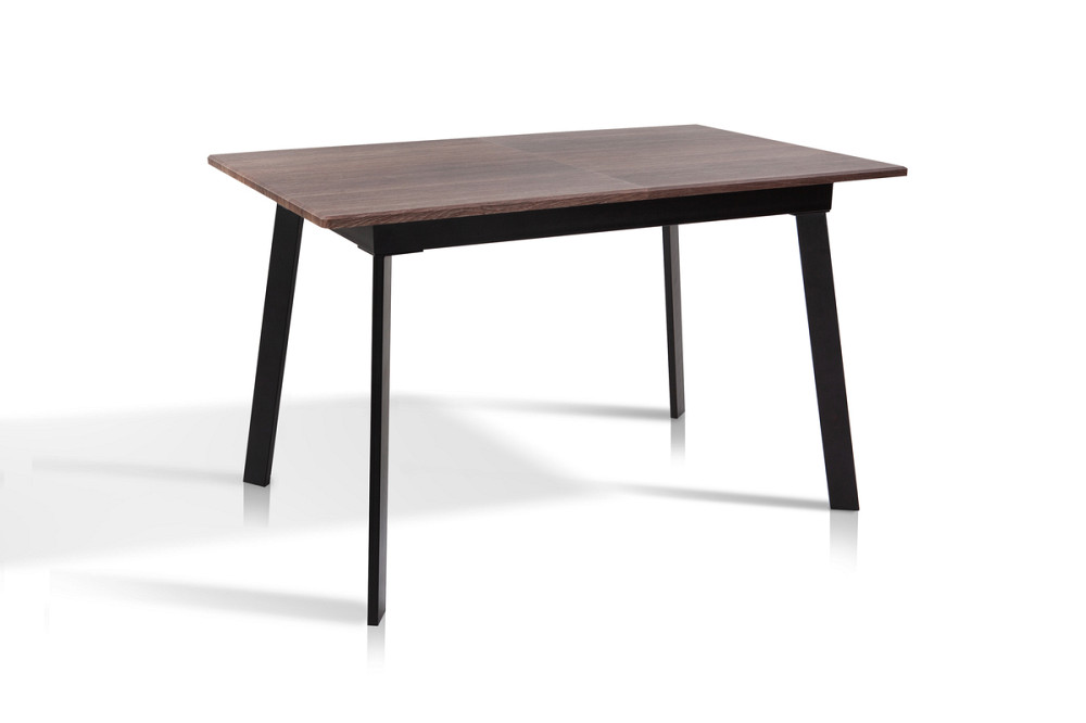 Стіл Етна 120(+40)*75 чорний метал/дуб ТК (горіх) Київ - фото 2