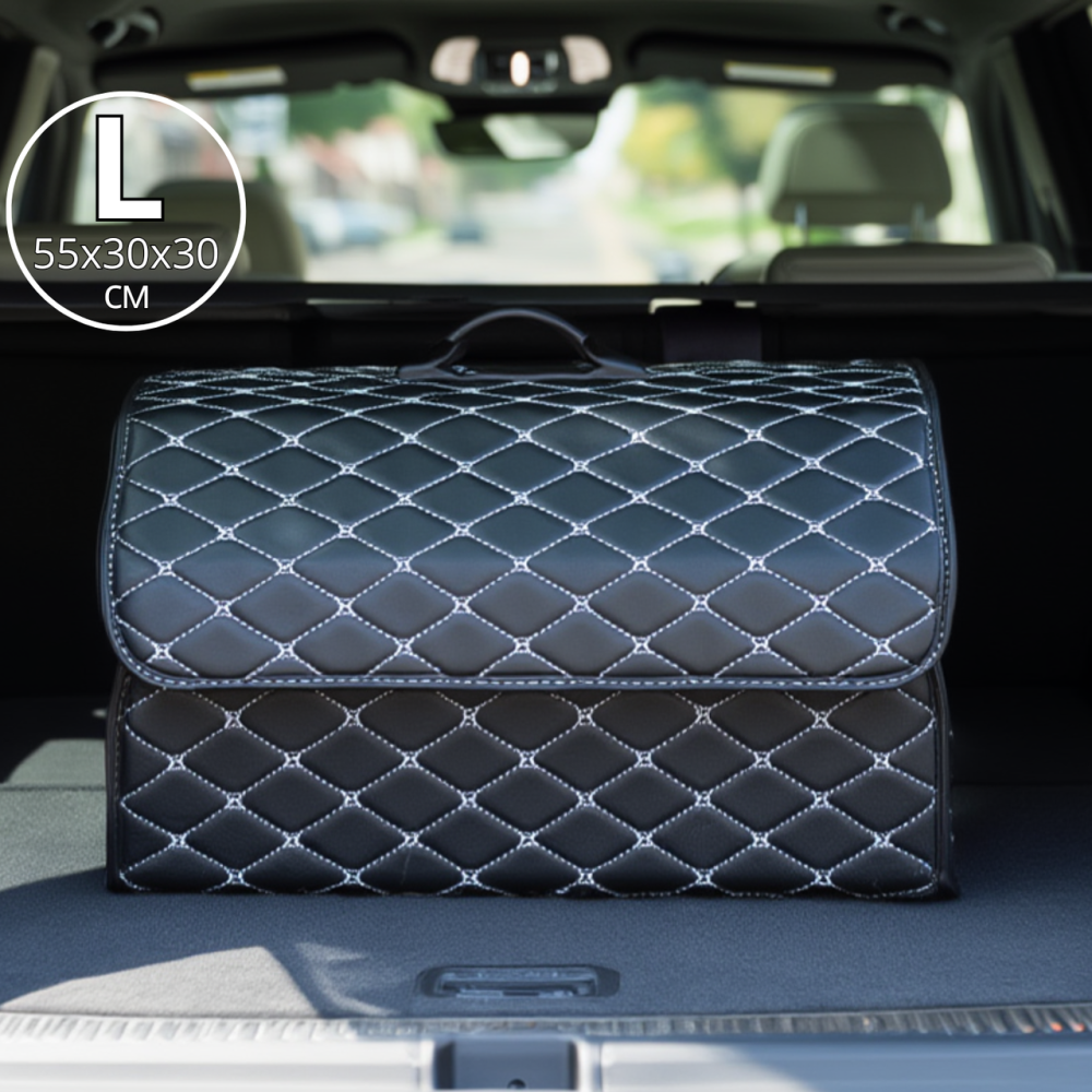 Органайзер-сумка автомобильный в багажник машины саквояж ящик для хранения акссесуаров в авто с ручкой 55х30х30 см (L) Каменец-Подольский - изображение 1