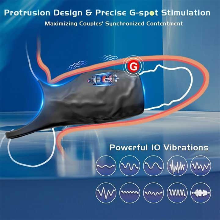 Насадка с вибрацией на пенис и мошонку Ultimate Couples Cage USB Винница - изображение 3