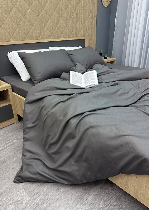 Комплект постельного белья, Decorator El Skin Полуторный 145х215 Темно-серый (88-072) Киев - изображение 4