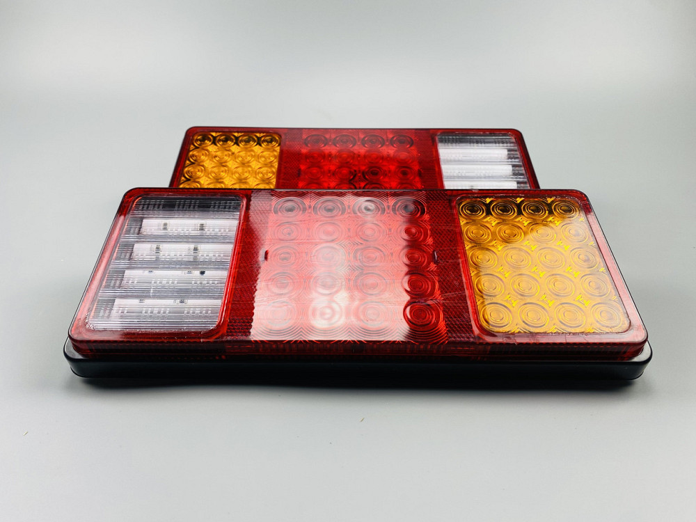 Універсальний задній ліхтар світлодіодний для вантажівки LED фара задня 55 LED chip комбінований Мукачево - фото 3