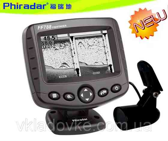 Стационарный Сонар Phiradar Ff788C Двухлучевой (83/200 Кгц) Эхолот, С Глубиной Сканирования До 300 М Дніпро