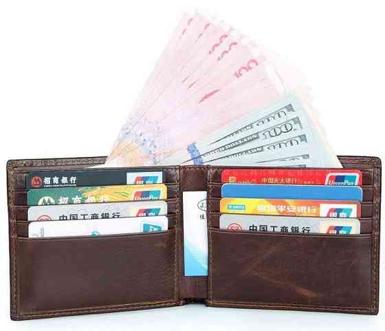 Кошелек мужской Коричневый (Vintage) Киев