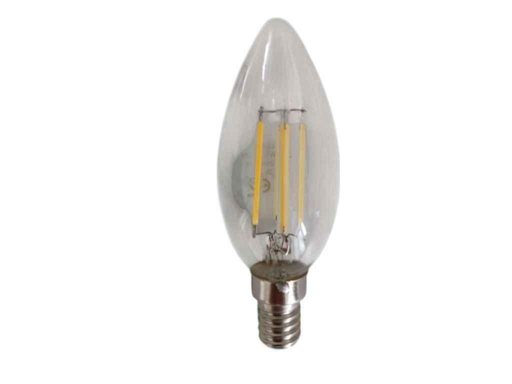 Лампа світлодіодна Filament C37 E14 4200K арт.4202 clear ТМ SIRIUS STAR Київ - фото 1