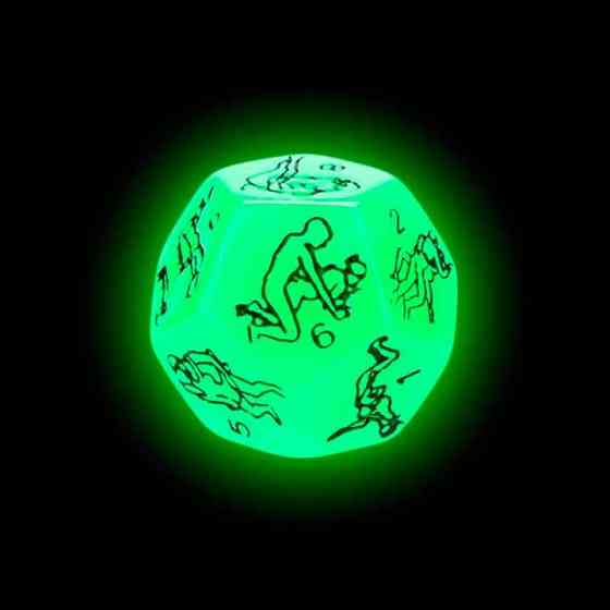 Романтическая игра неоновый двенадцатигранный кубик 