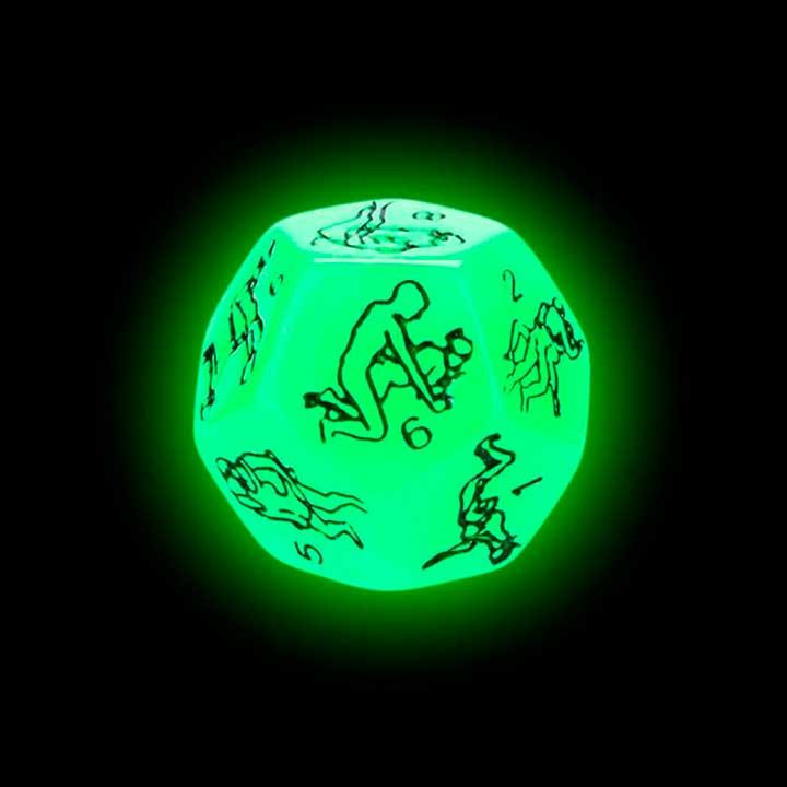 Романтическая игра неоновый двенадцатигранный кубик 