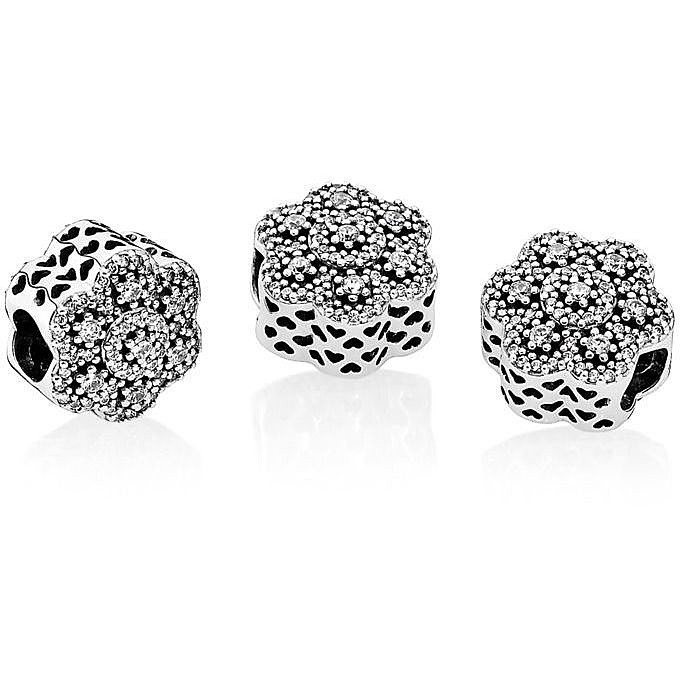 Срібна намистина Пандора  "Квітка" 791998CZ MasterSem Київ - фото 2