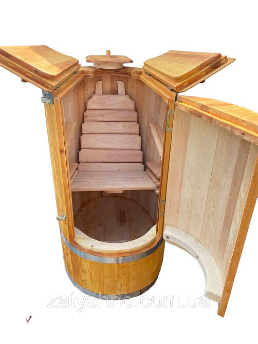 Овальна фітобочка з вільхи з парогенератором Київ - фото 1