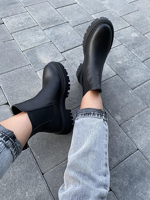 Без бренда Черевики жіночі GREMMY чорні натуральна шкіра зима висота 13 см (604/1) Коломия - фото 2