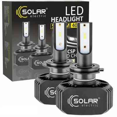 Автолампа SOLAR H7 LED 12/24V 40W 5000Lm 6000K, CSP1860 (8207) Вінниця