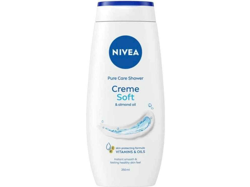 Гель-уход для душа 250 мл Крем Софт и миндальное масло ТМ NIVEA Solmir Киев - изображение 1