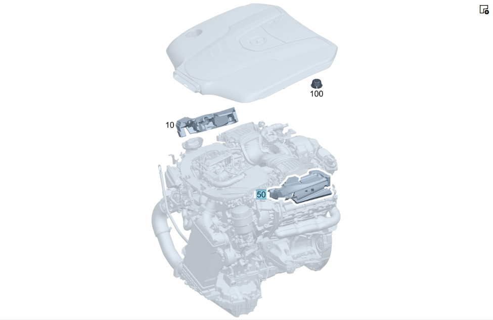 Mercedes-Benz  A6420161924 Шумоізоляція форсунок на лівій головці двигуна OM642 V6 3.0 cdi ML W164 GL X164 R-class long V251 R-class short W251 E-clas Одеса - фото 2