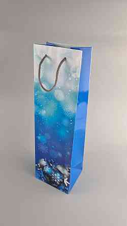 Пакет новогодний  бумажный под  бутылки-003 (12 шт) Харьков