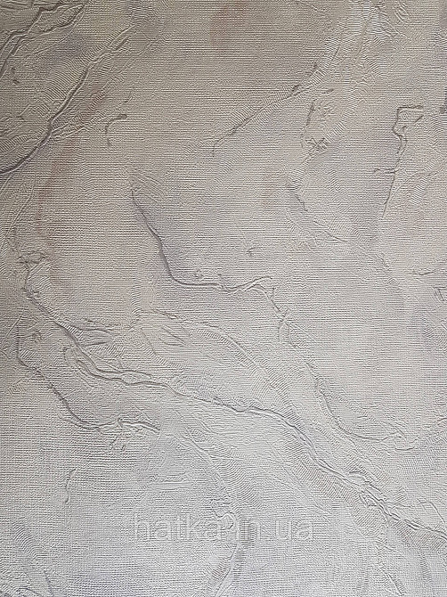 Шпалери метрові вінілові на флізелін Grandeco Poem під штукатурку під мармур структурні білі сріблясті Київ - фото 2