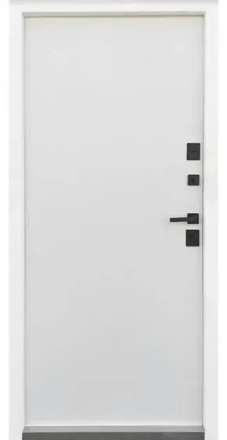 Входные двери с терморазрывом Qdoors Стрит Елегант метал Антрацит 7021 краска /МДФ белое дерево 950х2040 мм Киев - изображение 2