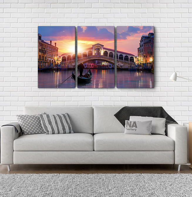 Модульна картина Венеція (53х100см) Аrt-193_3А Київ - фото 2