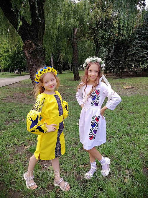 Дитяча вишита сукня з ластівками 104-152 Кривой Рог - изображение 4