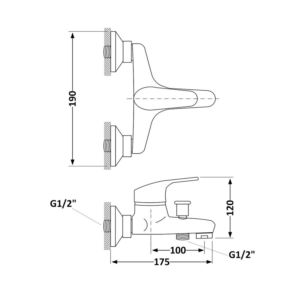 Змішувач для ванни Brinex 36W 006 Київ - фото 2