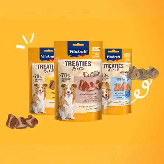 Мягкие мини закуски для собак Витакрафт Vitakraft Treaties MINIS лакомство с ливерной колбасой, 48 г Винница