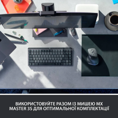 Клавіатура Logitech MX Mechanical Mini Minimalist Wireless Graphite (920-010780) (6807802) Київ - фото 4