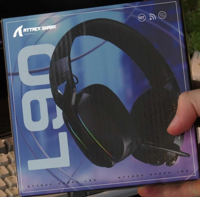 ГАРАНТІЯ • Attack Shark L90 • Бездротові ігрові навушники (White) Харків - фото 1