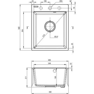Мойка кухонная Deante Corio ZRC_2103 + зміш. BOC_N74M (ZRCE2103) Винница