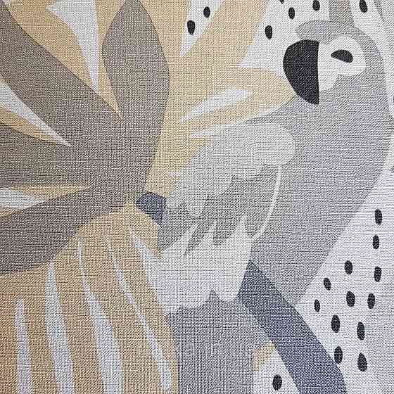 Шпалери флізелінові BN Doodleedo 0,53 х 10 м дитячі тропіки мавпи, папуги пальми монстери сірі жовті Київ