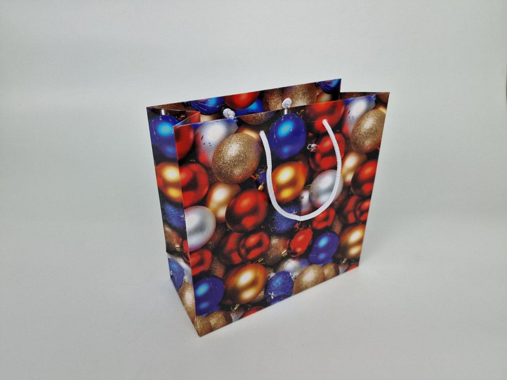 Пакети паперові подарункові, новорічні Квадрат 23*24*10 — 35 (12 шт.) Харків - фото 1