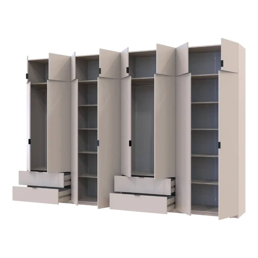 Шкаф для одежды Doros Лукас Кашемир 4+4 ДСП 360х50х240 DRS-011722 (42005144) Львов - изображение 2