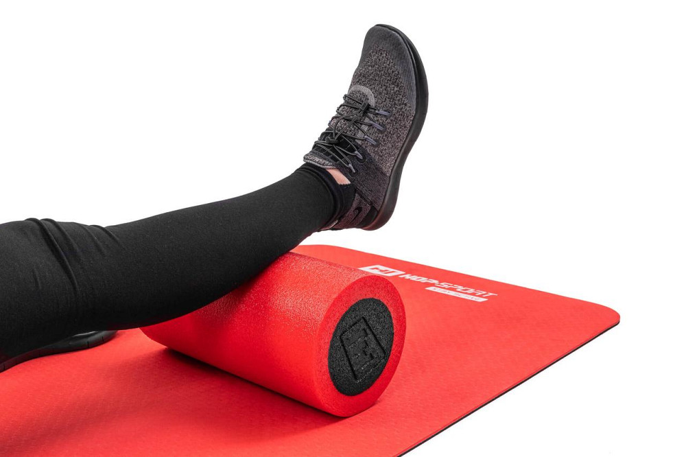 Масажний ролик (валик, роллер) EPE 30см Hop-Sport HS-E030YG червоний Київ - фото 4