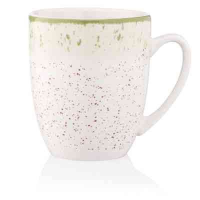 Чашка Ardesto Siena, 360мл, порцеляна, біло-зелений (AR2936SWG) Вінниця
